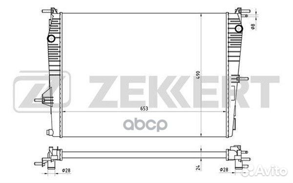 Радиатор охл. дв. Renault Fluence 10- Megane I