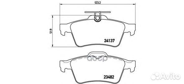 Колодки тормозные P59042 Brembo