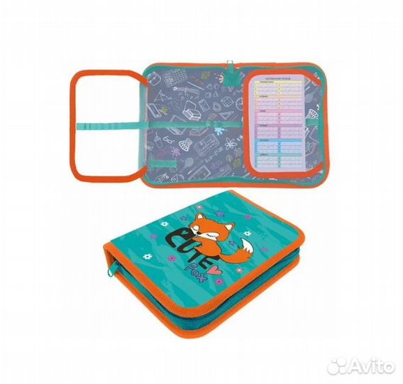 Пенал 1отд. Большой c 2-мя откидными планками пкт