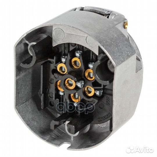 Розетка фаркопа 12В 7 контактов металл (ATE-05)