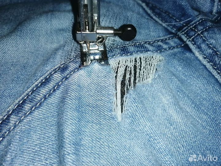 Штопка джинсов