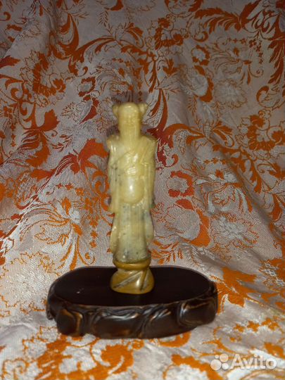 Старинная китайская статуэтка мудрец философ. 19 в