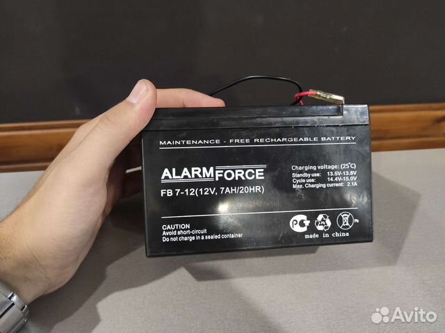 Аккумулятор Alarm Force fb 7.2-12 12v 7.2Ah. Аккумулятор Beward АКБ-1217-01.