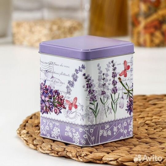 Банка для сыпучих продуктов «Лаванда», 860 мл, 8,7