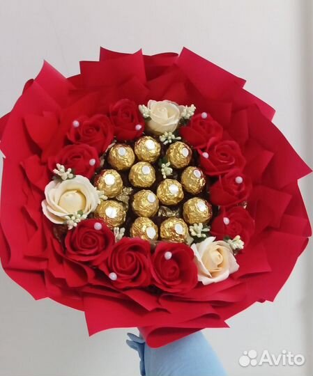 Букет из мыльных цветов