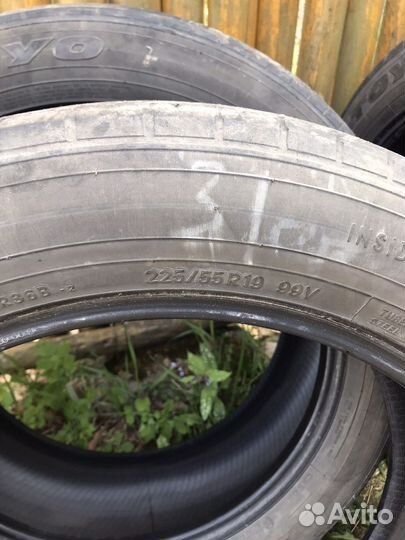 R19 Toyo Proxes R36 225/55, PCD 0x100 DIA 40