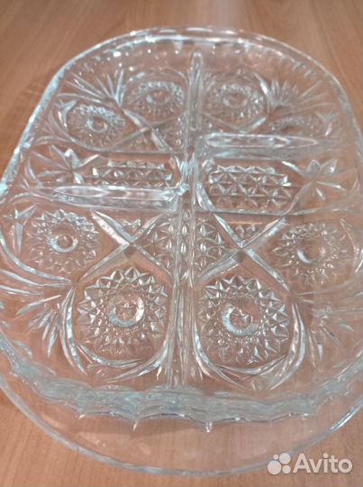 Хрустальная менажница, СССР