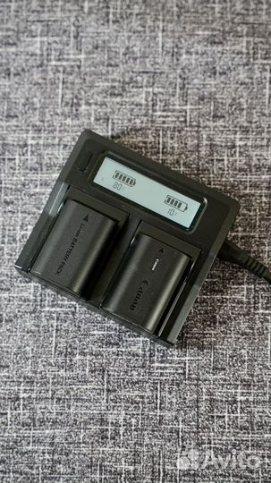 Зарядка для 2х аккумуляторов canon lp-e6n