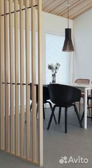 Реечные перегородки / Перегородки из реек