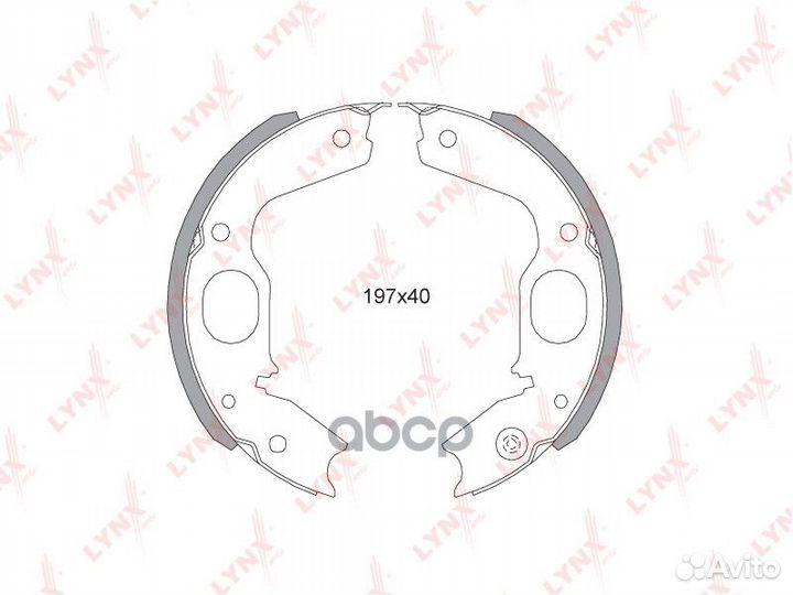 BS-5505 Колодки тормозные lynxauto BS-5505 lynx