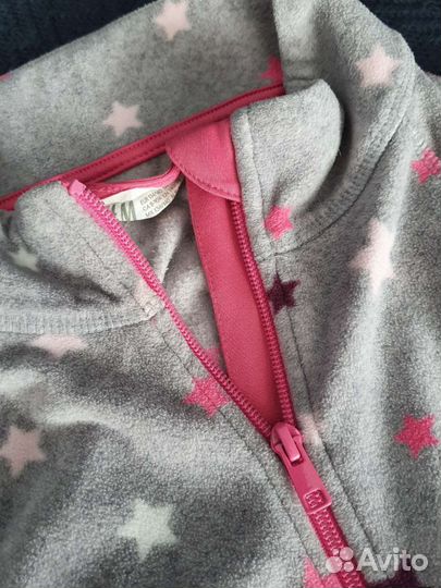 Спортивная джинсовая флисовая куртки