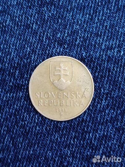Монета Словакия 1993 год