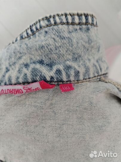 Джинсовая куртка для девочки 104-110