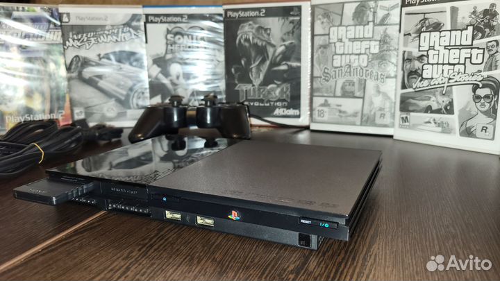 PlayStation 2 slim 90008 (чипованная)