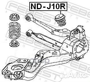 Отбойник амортизатора nissan X-trail 07-13 заднего