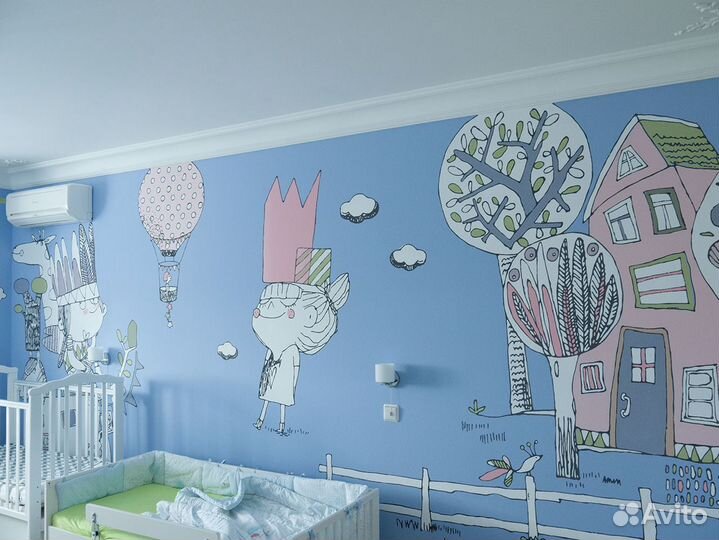 Роспись стен, профессионально