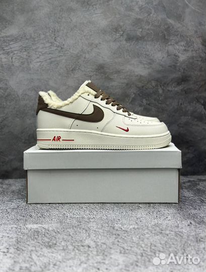 Кроссовки nike air force 1 с мехом