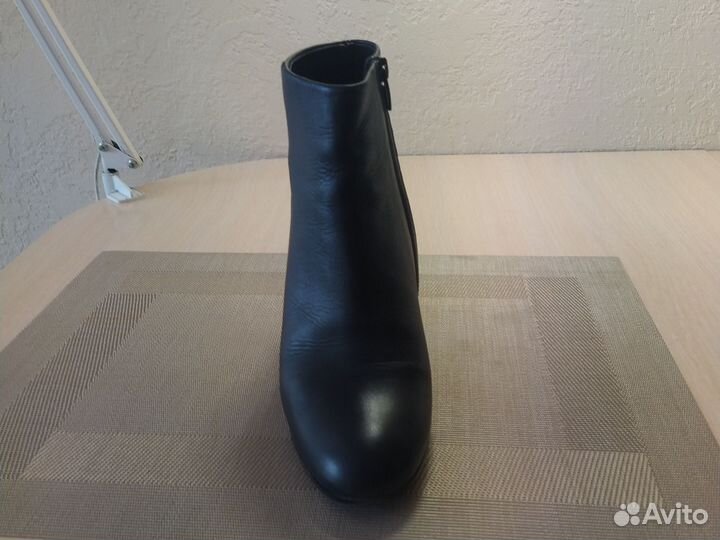 Ботильоны синие натуральная кожа 38-39