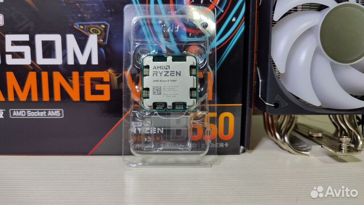 Новый комплект Ryzen 5 7500f+b650+32gb ddr5+кулер