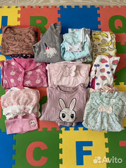 Одежда для девочки 68 74 пакетом