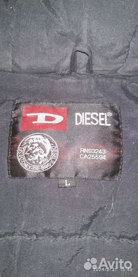 Куртка зимняя diesel оригинал.В доставке