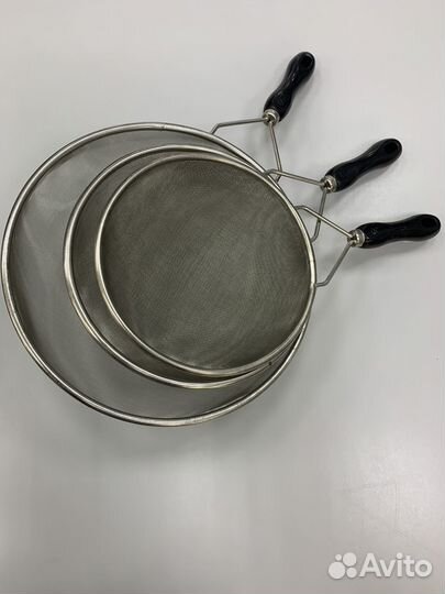 Сито d220 мм нерж с пластик. ручкой