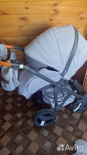 Коляска adamex 3 в 1 бу