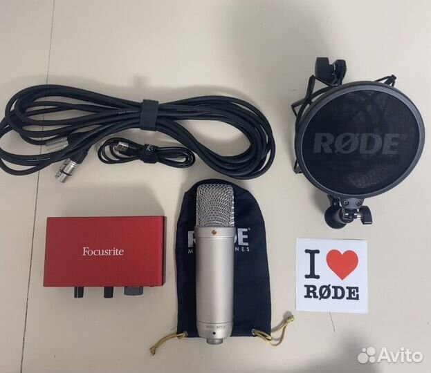 Микрофон Rode NT1-A + Focusrite Scarlett Solo