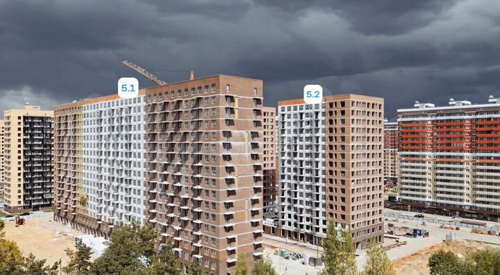 Торец в ЖК Томилино, 59.2 м²