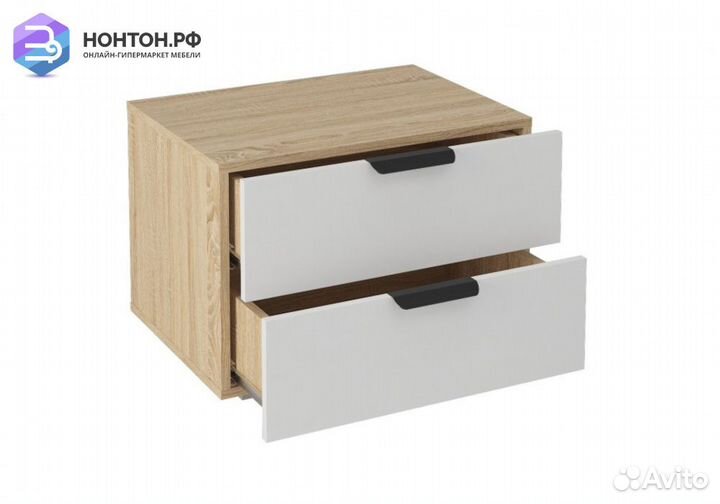 Тумба Норд Т2Я-600 дуб сонома / белый