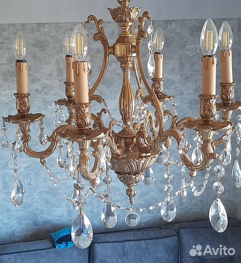 Люстра бронзовая