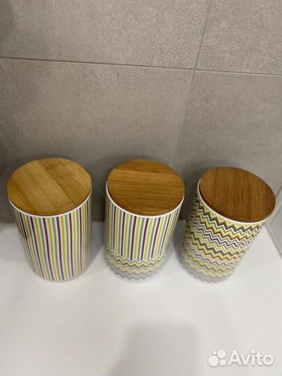 Керамические банки для хранения сыпучих продуктв