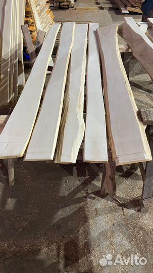 Липа необрезная доска