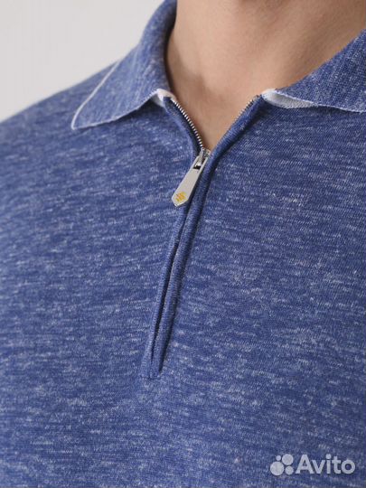 Поло из шелка и льна Svevo