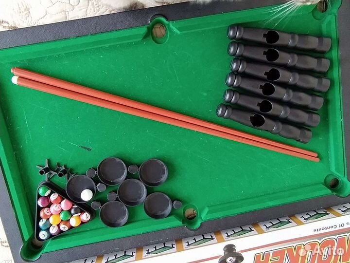 Настольный детский бильярд б/у