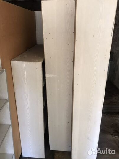 Белый ламинат стеллажи