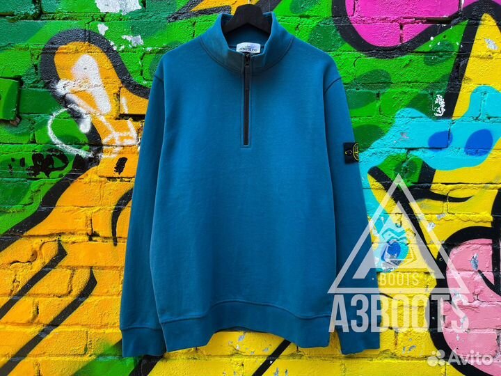 Толстовка Half Zip Stone Island Marine