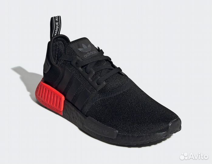 Кроссовки Adidas NMD R1 Core Black Solar RED