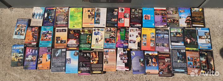 Hi-fi магнитофон и Видеокассеты 71 шт лицензия