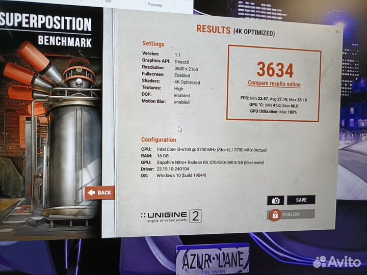 RX 580 8gb 2304sp Sapphire Nitro+ Гарантия