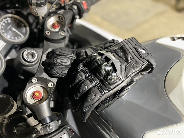 Мотоциклетные перчатки кожаные