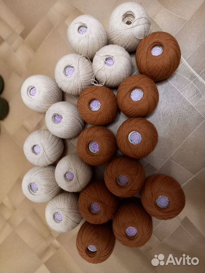 Пряжа для вязания х/б нитки