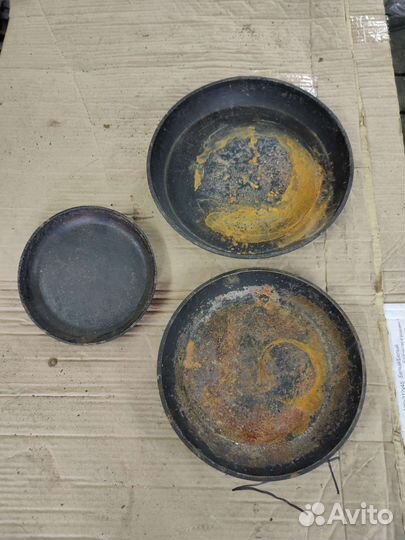 Антикварная чугунная сковорода СССР