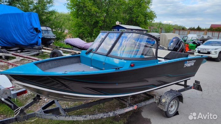 Лодка Триера 460 Фиш + Hidea 60 FEL-T EFI