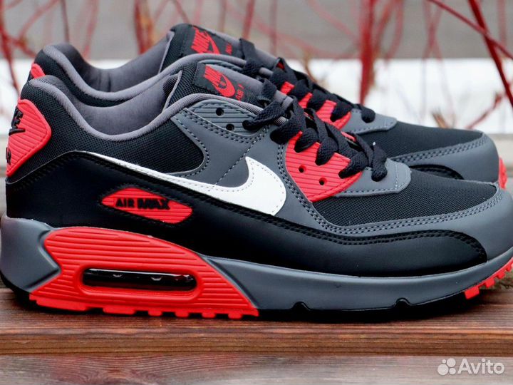 Кроссовки Nike Air Max 90 Anthracite Mystic Red