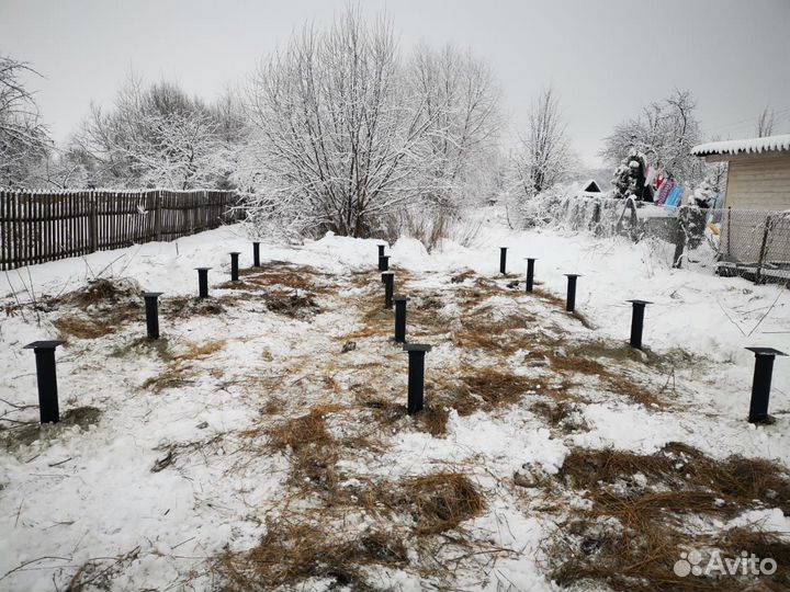 Винтовые сваи с монтажом