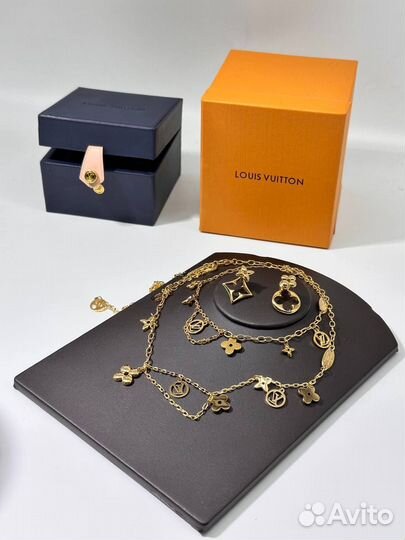 Серьги Колье Браслет Louis Vuitton