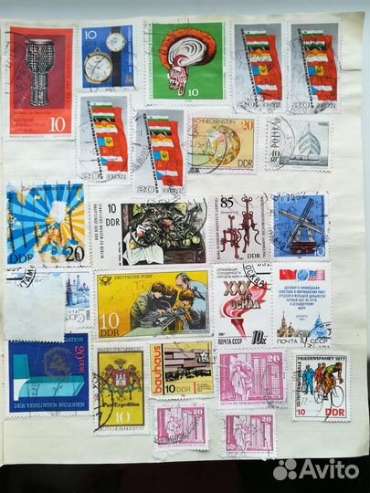 Марки разных стран 200шт