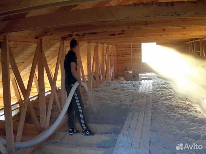 Утепление потолка