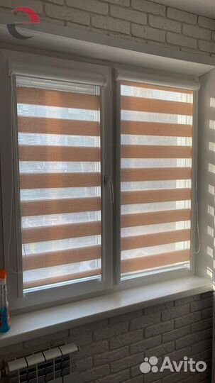 Рулонные шторы день ночь